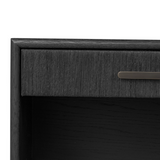Rosenell Open Nightstand in Black Oak