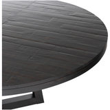 Eberwin Round Ext Dining Table in Dark Carbon