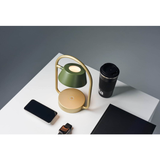 OLO Ring Portable Table Lamp in Gold and Olive Green