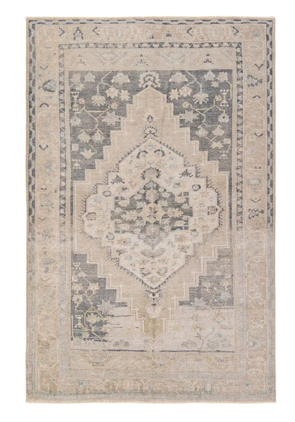 Lumal Rug in Jade/Feather Grey/Oak