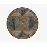 Spectrum Rug in Lagoon/ Spice