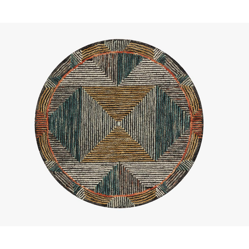 Spectrum Rug in Lagoon/ Spice