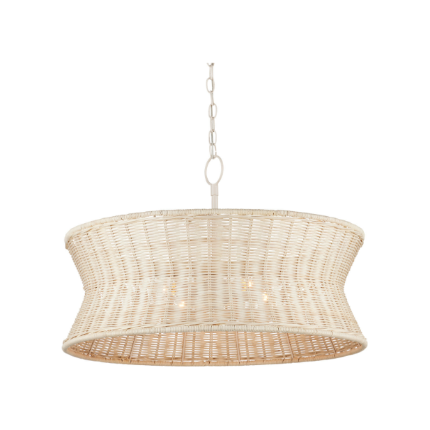 Phebe Small Chandelier in Bleached Natural