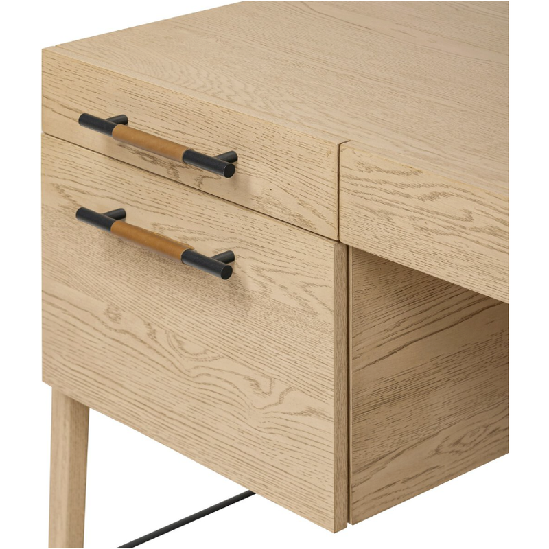 Rosedale Executive Desk in Yucca Oak Veneer