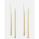 12" Danish Taper Candle Off White | 12 Pack