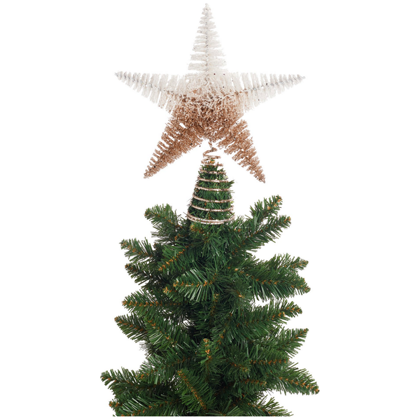 Xmas Tree Topper with Champagne Glitter