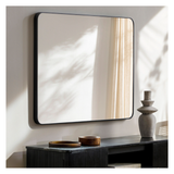 Aranya Accent Mirror with Matte Black Frame