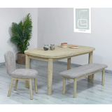 Oasis Bench in Oatmeal