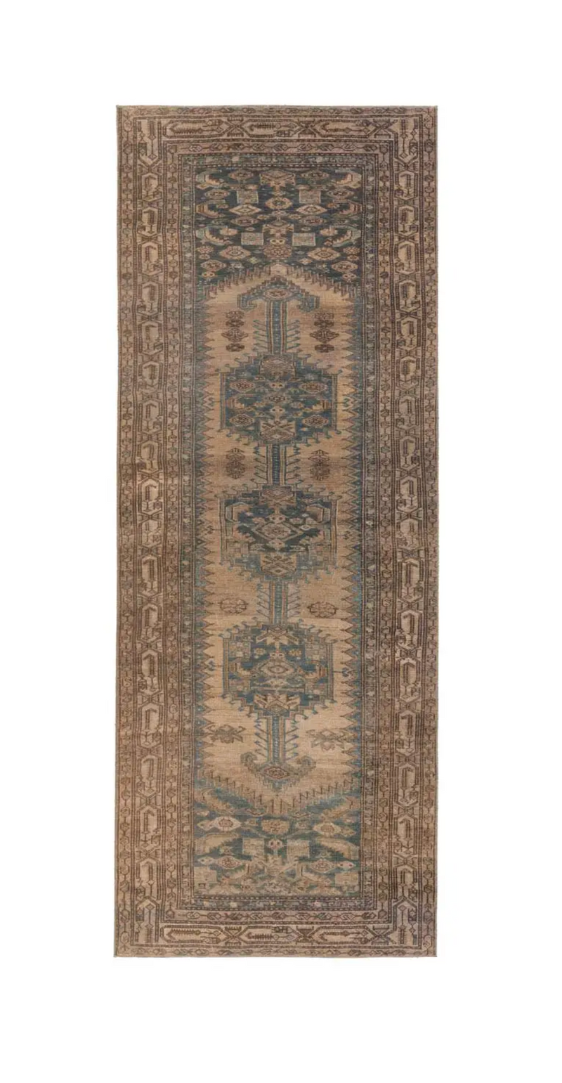 Canteena Rug - Brown, Blue & Tan
