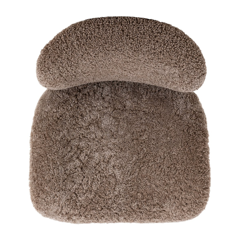 Celine Chair in Taupe Shearling