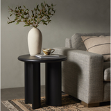 Paden End Table in Aged Black Acacia