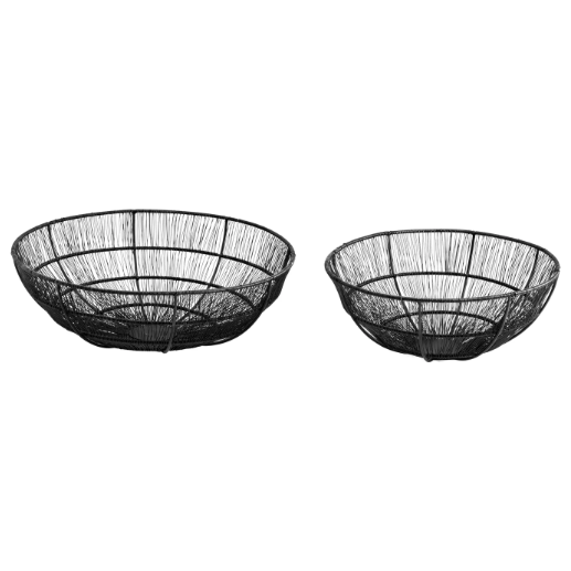 Batu Black Wire Bowl Set