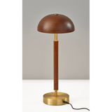 Ronny Cordless LED Table Lamp in Walnut