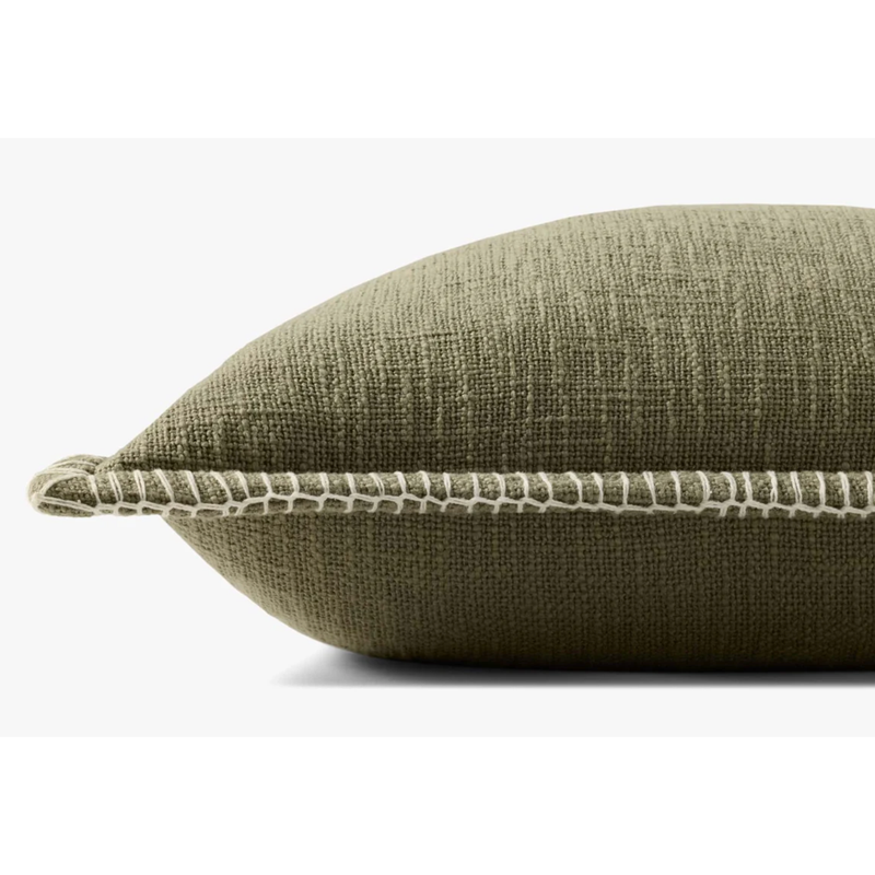 Jody Cushion in Olive 13" x 21"