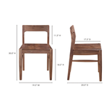 Owing Dining Chair in Walnut - Set of Two