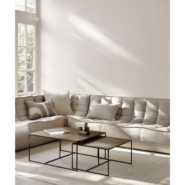 N701 Modular Sofa Set In Beige w/Square Corner