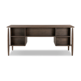 Markia Executive Desk in Aged Oak Veneer