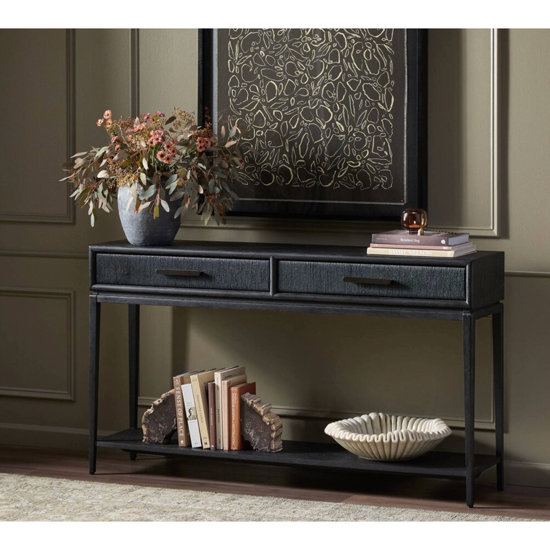 Rosenell Console Table Black