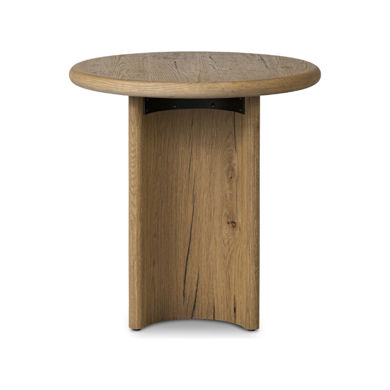 Paden End Table in Worn Oak Veneer