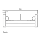 Stirling Sofa in Gr. 16 Wilde Sand (Performance)  - Uptown Unfinished Legs