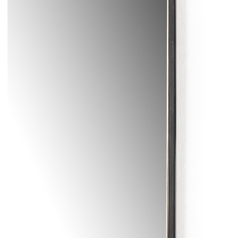 Jacques Small Mirror in Gunmetal