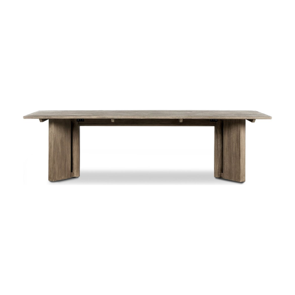 Huxley Outdoor Dining Table in Stained Aged Grey