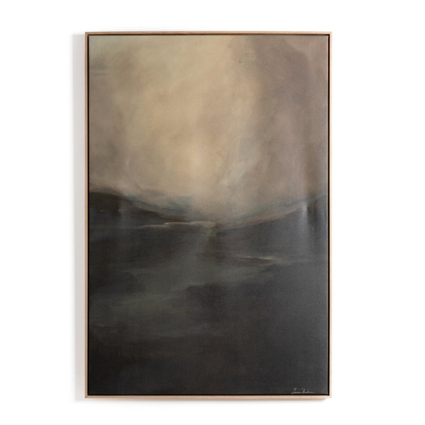 Fog I by Lauren Fuhr w/ Oak Frame