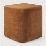 Cube Pouf in Cinnamon