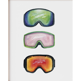 Ski Goggle Trio Watercolour Print