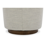 Oscy Swivel Chair in Splashed White