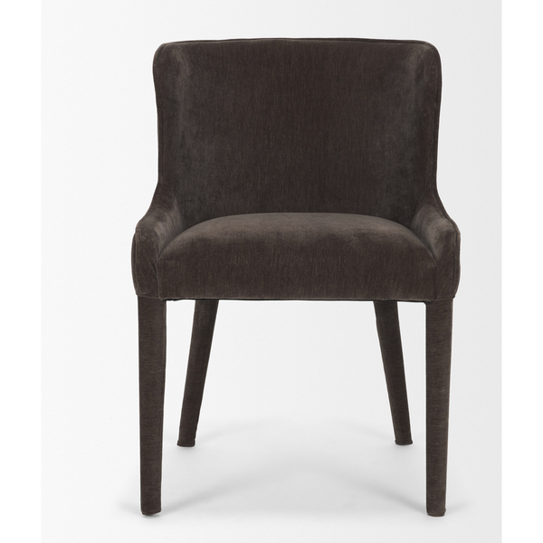 Nolan Slope Charcoal Chenille Dining Chair