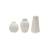 Basketweave Bud Vase