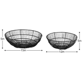 Batu Black Wire Bowl Set