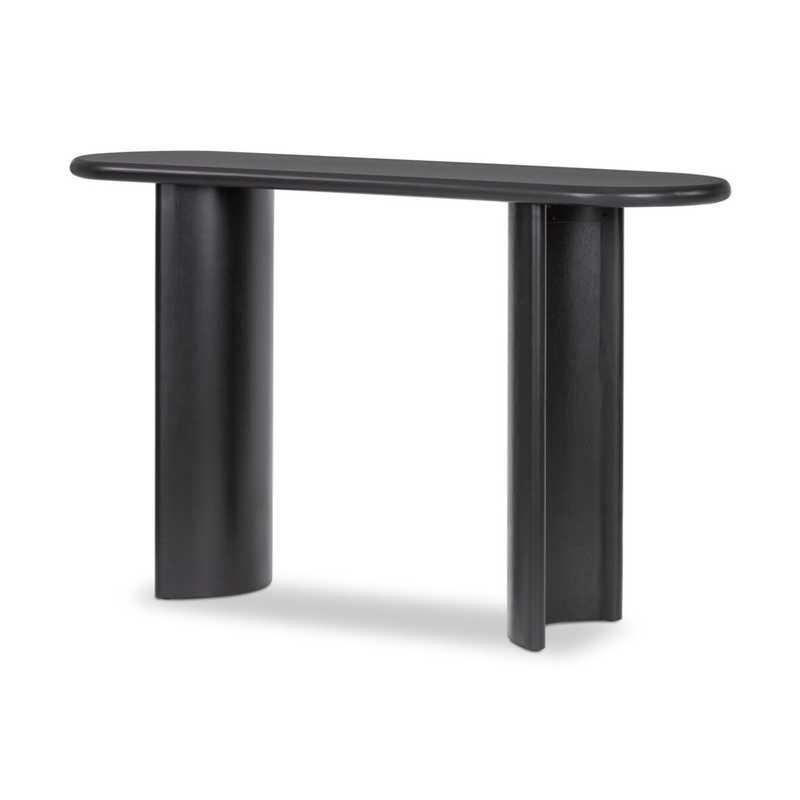 Paden Console Table in Aged Black Acacia