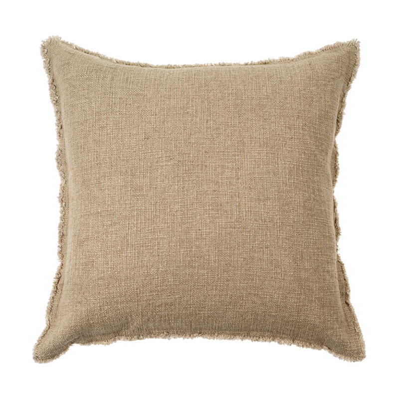 Selena Linen Cushion - Beige