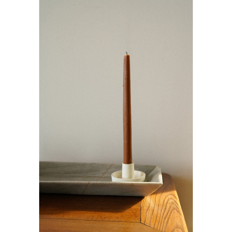 Estelle Candle Holder in Ivory