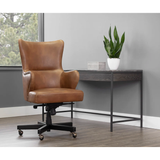 Hubert Office Chair in Tabacco Tan