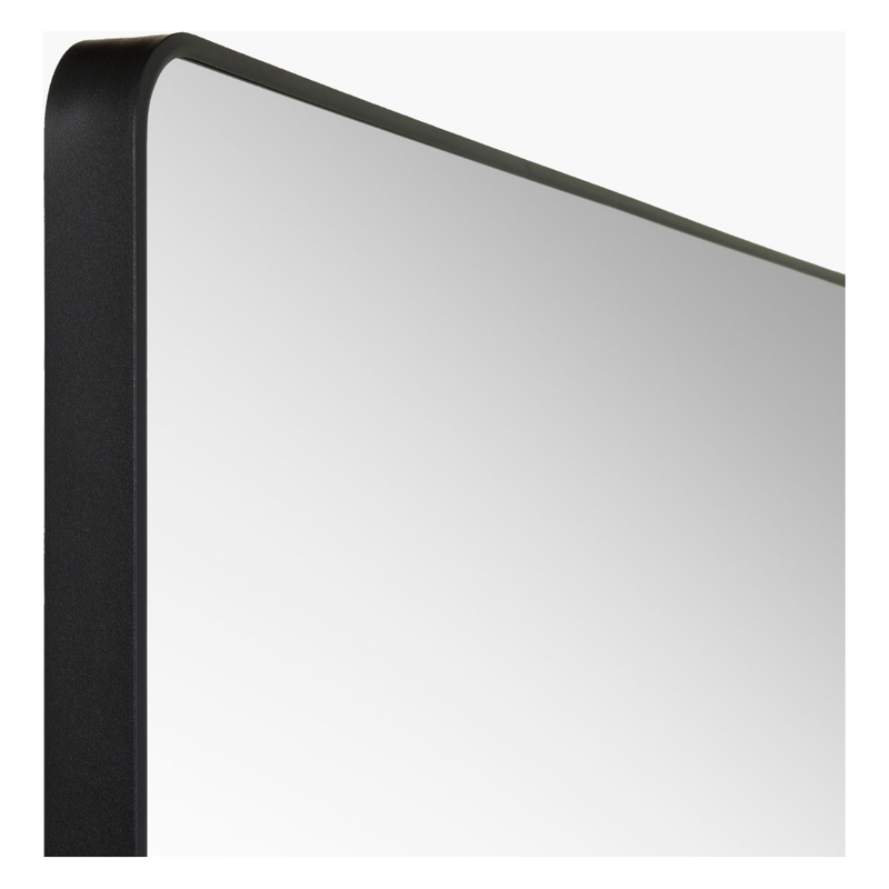 Aranya Accent Mirror with Matte Black Frame