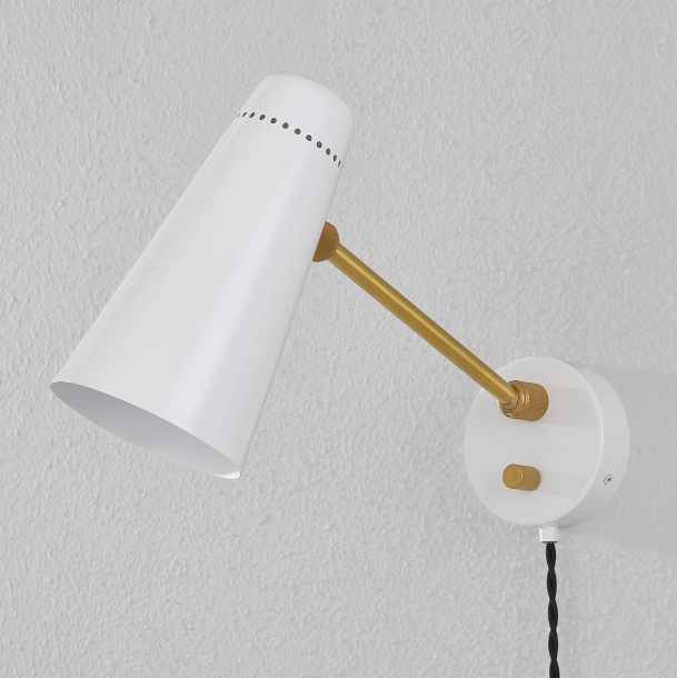 Alex Plug in Sconce in White