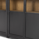 Millie Panel & Glass Double Cabinet