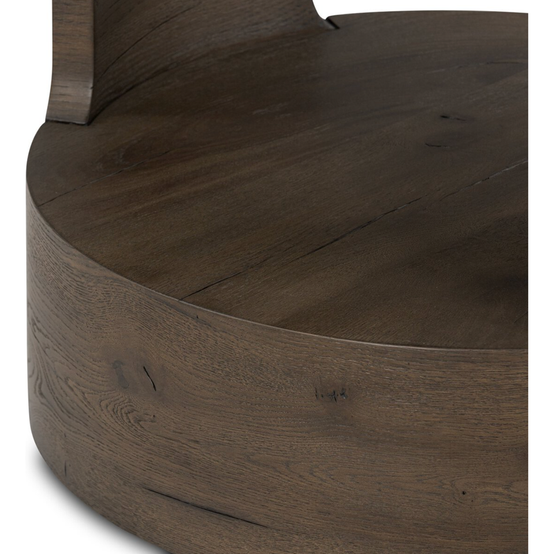 Matheus End Table in Grey French Oak