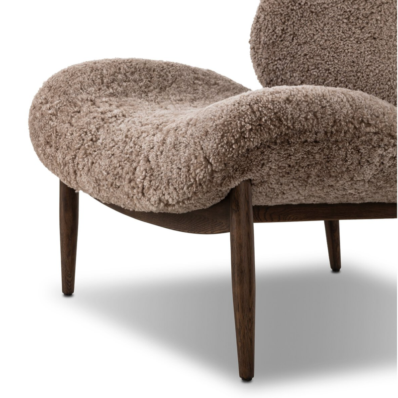 Celine Chair in Taupe Shearling