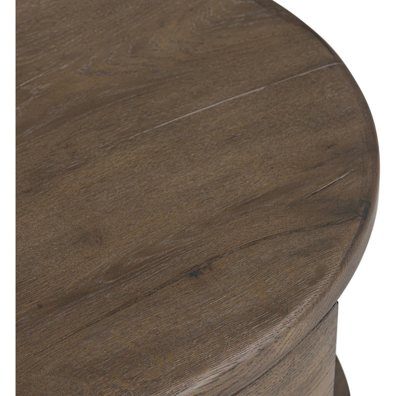 Matheus End Table in Grey French Oak