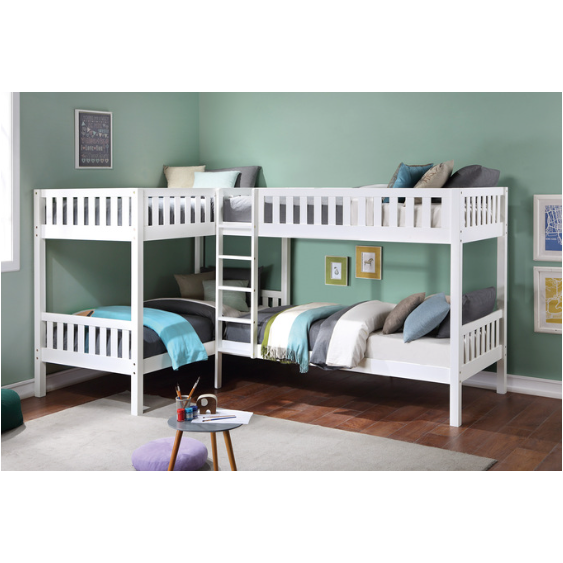 Corner Bunk in White