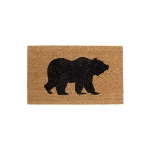 Coir Bear Silhoette Doormat