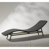 Portia Outdoor Chaise in Vintage Coal