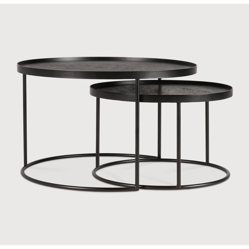 Tray Round Coffee Table Set
