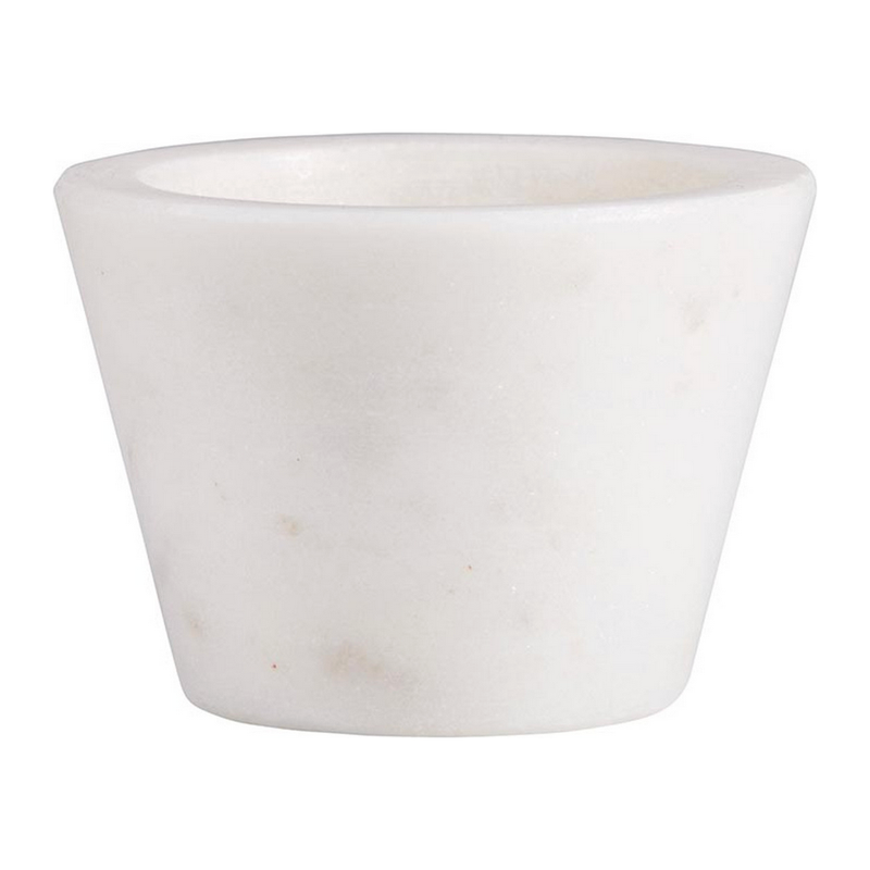 Marble Pinch Pot - White