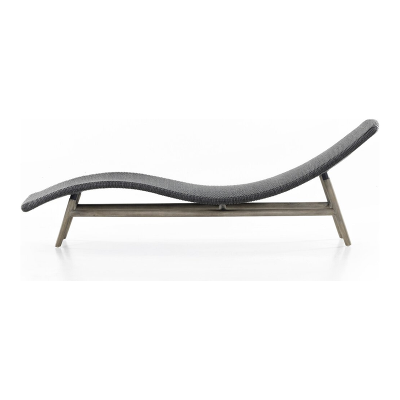 Portia Outdoor Chaise in Vintage Coal