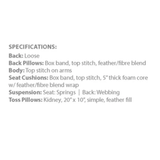 Stirling Sofa in Gr. 16 Wilde Sand (Performance)  - Uptown Unfinished Legs